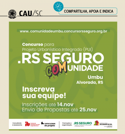 dica do cau/sc concurso nacional