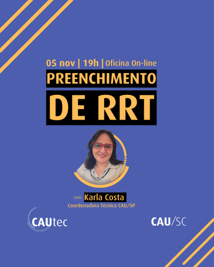 oficina de preenchimento de RRT